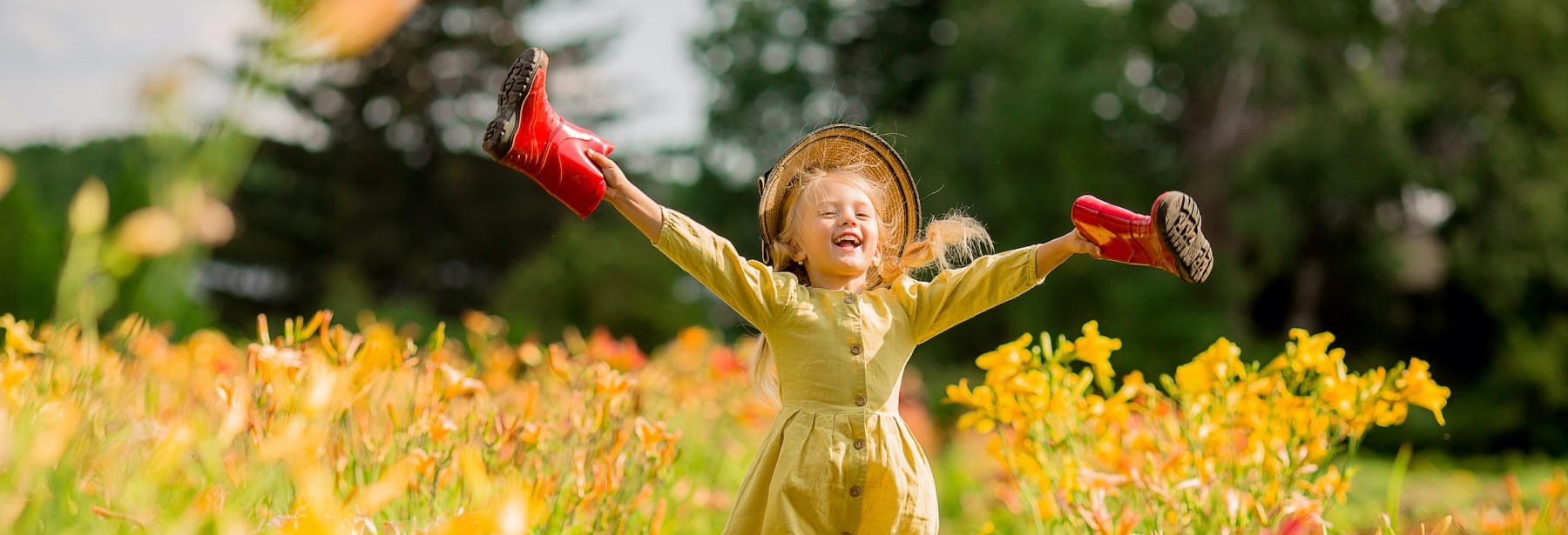 Girl in garden