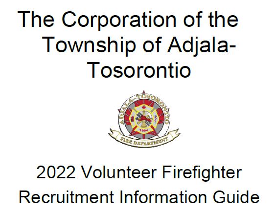 Adjala-Tosorontio Firefighters Recruitment Notice