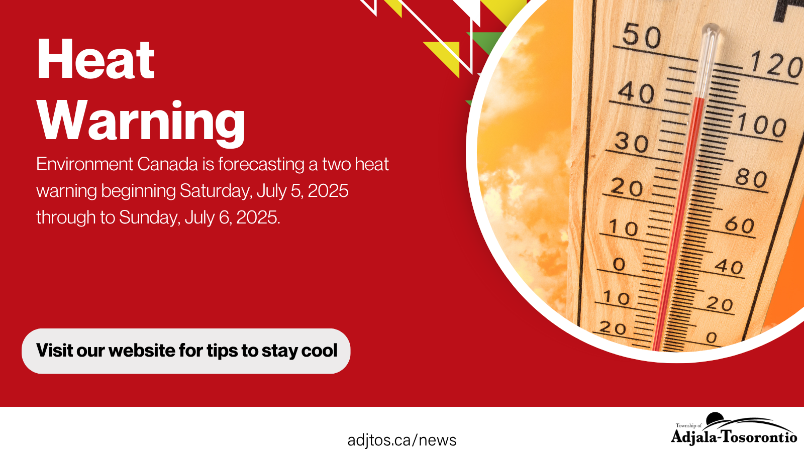 Heat Warning July 5-6, 2025